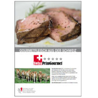 Poster "SwissPrimGourmet - Gourmetfleisch aus der Schweiz"